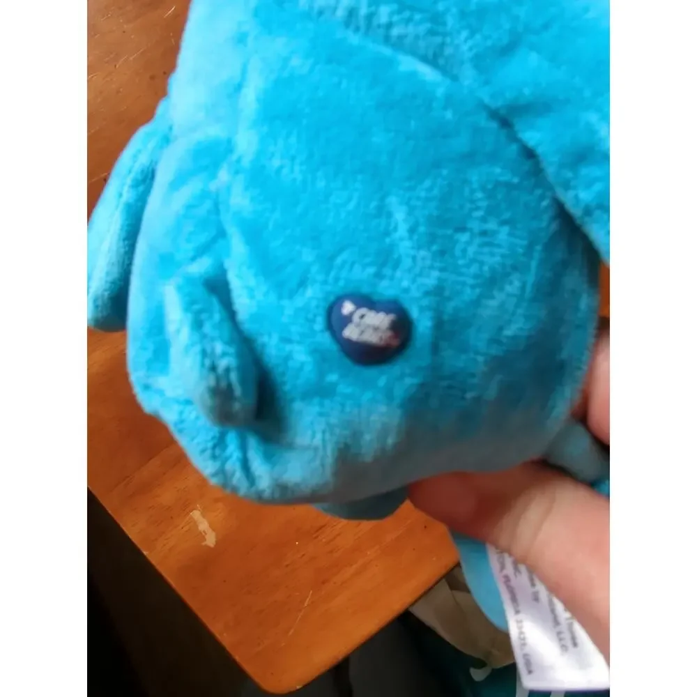 Basic Fun Care Bears Grumpy Bear Plush Blue Rain Clouds Stuffed Animal 11